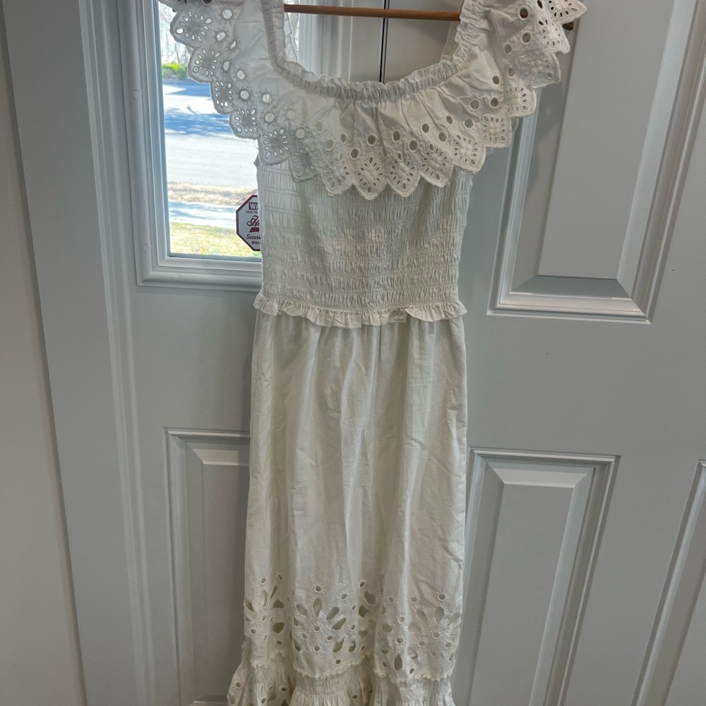 Sea New York - White Hazel Ruffle Dress